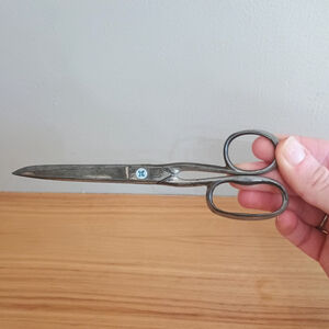 Vintage Crown Cutlery Co Germany Scissors 6.5" REPAIRED